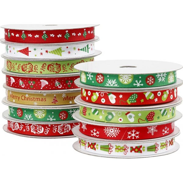 Dekoband mit Weihnachtsmotiv - 12 x 3 m
