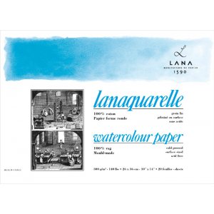 Aquarellblock Lana Lanaquarelle 300g kaltgepresst mittlere Gräng Aquarellblock Lana Lanaquarelle 300g kaltgepresst mittlere Gräng