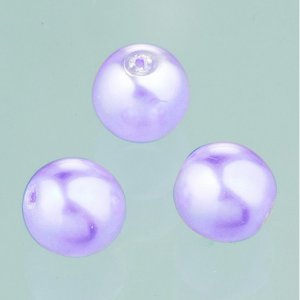 Glasperlen Wachs Glanz 6 mm - Hellblau Violett 40 Stk. Glasperlen Wachs Glanz 6 mm - Hellblau Violett 40 Stk.