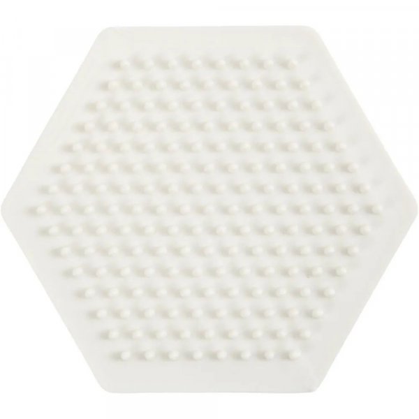 NABBI BioBeads Perlenplatte - Sechseckig - 8,5x8,5 cm - 1 Stk