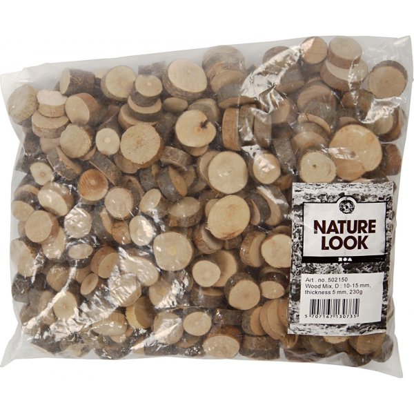 Holzbretter - Ø10-15 mm - 230 g Holzbretter - Ø10-15 mm - 230 g
