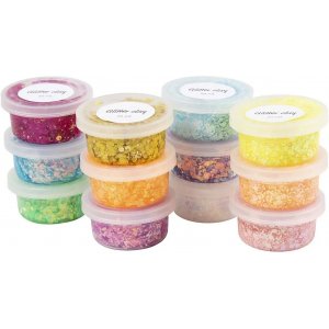 Glitzerknete, gemischte Farben, 72x20 ml Glitzerknete, gemischte Farben, 72x20 ml