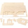 3D-Konstruktionsfigur - Haus mit Terrasse