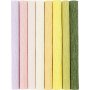 Krepppapier - Pastellfarben - 8 Blatt
