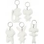 Textilfiguren mit Schlsselanhnger - 5 Stk