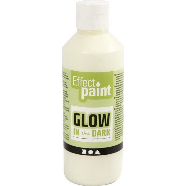 Leuchtet im Dunkeln - fluoreszierendes Gelb - 250 ml