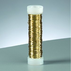 Kupferdraht ø 0,18 mm - goldmetallic 25 m Kupferdraht ø 0,18 mm - goldmetallic 25 m