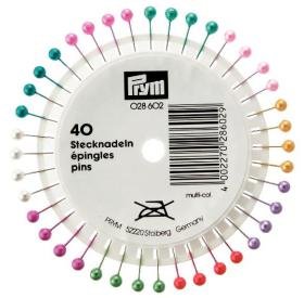 Knopfnadeln mit Perlenköpfen gemischte Farben 40 Stk Knopfnadeln mit Perlenköpfen gemischte Farben 40 Stk