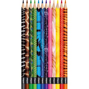 Farbstiftset - Maped - Color'peps 12 Bleistifte mit Tiermotiven Farbstiftset - Maped - Color'peps 12 Bleistifte mit Tiermotiven