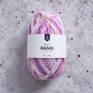 Soft Raggi 100g - Lila Druck Soft Raggi 100g - Lila Druck