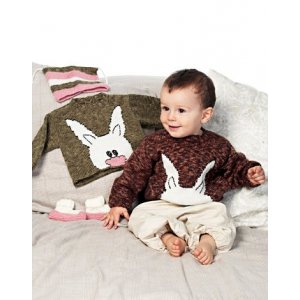 Strickanleitung - Strickpullover mit Hase, sowie Mütze und Stiefeletten Strickanleitung - Strickpullover mit Hase, sowie Mütze und Stiefeletten