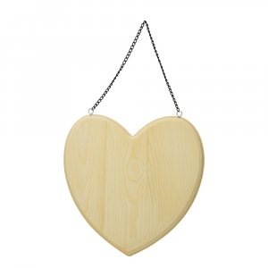 Holzschild 19,5 x 19 cm - unbehandeltes Herz Holzschild 19,5 x 19 cm - unbehandeltes Herz