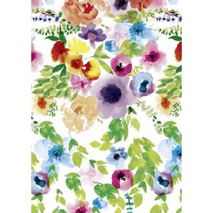 Wachstuch-Aquarellblumen Wachstuch-Aquarellblumen