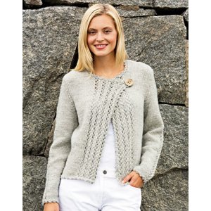 Strickanleitung - Strickjacke mit Lochmuster-Bordüre Strickanleitung - Strickjacke mit Lochmuster-Bordüre