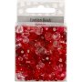 Facettierte Kunststoffperlen Harmony - gemischt - rote Harmonie - 45 g