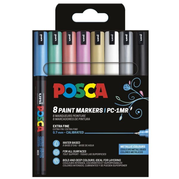 Poscaset PC-1MR Metall - 8 Stifte