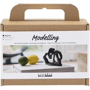 Mini-DIY-Kit Modellieren, schwarz, Bildhauerei Mini-DIY-Kit Modellieren, schwarz, Bildhauerei
