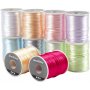 Satinschnur - Pastellfarben - 10 x 50 m