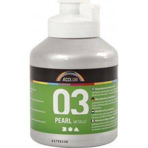 Schulfarbe Acryl - Metallic - Silber - Metallic - 500 ml Schulfarbe Acryl - Metallic - Silber - Metallic - 500 ml