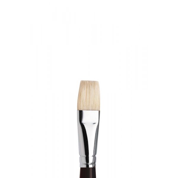 Wildschweinborstenbrste W&N Azanta Black Flat Short