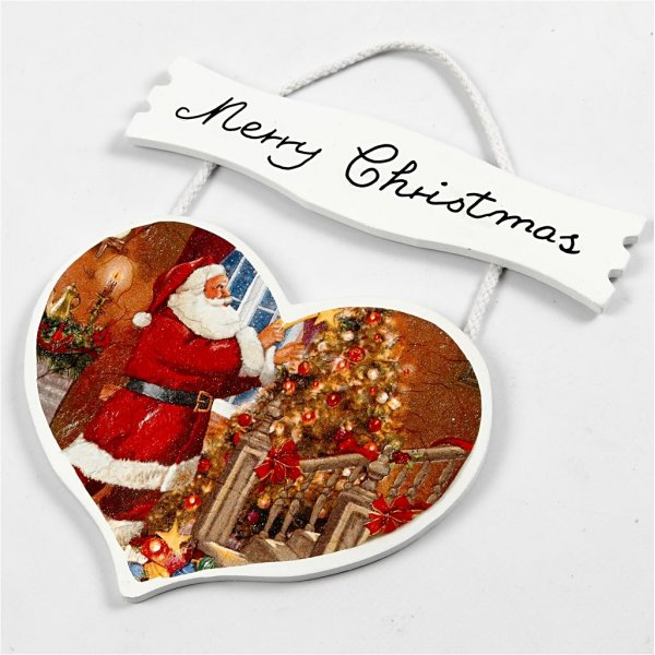 Herz mit Schild - 10 Stk