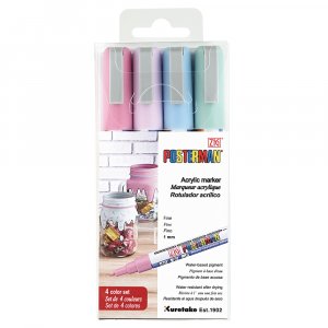 Filzstift ZIG Posterman PMA-20 1mm 4 Stück Pastell Filzstift ZIG Posterman PMA-20 1mm 4 Stück Pastell