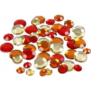 Strasssteine - rote Harmonie - Rund - 6+9+12 mm - 360 Stk Strasssteine - rote Harmonie - Rund - 6+9+12 mm - 360 Stk