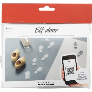 Mini-DIY-Kit Weihnachtsmanntür - Fußabdruck Mini-DIY-Kit Weihnachtsmanntür - Fußabdruck