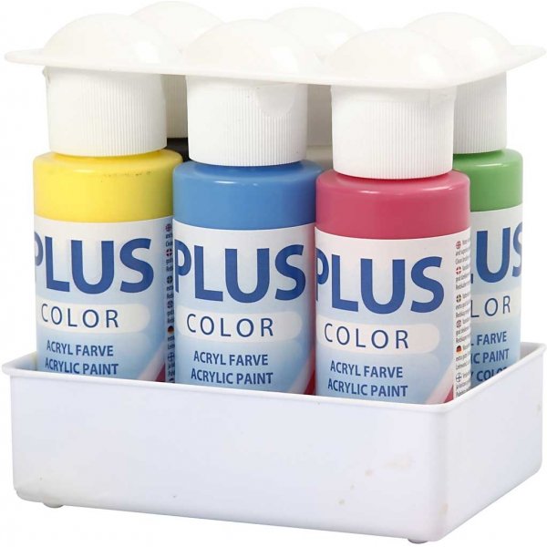 Plus Color Hobbyfarbe - Grundfarben - 6 x 60 ml Plus Color Hobbyfarbe - Grundfarben - 6 x 60 ml