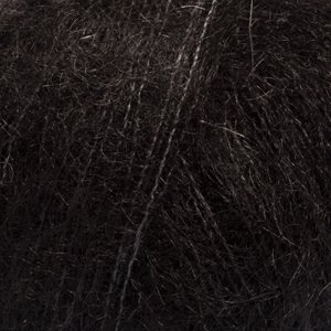 DROPS Kid-Silk Uni Color Garn - 25 g - Schwarz (02) DROPS Kid-Silk Uni Color Garn - 25 g - Schwarz (02)
