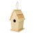 Vogelhaus H 22 x 10,6 x 13 cm - unbehandelt rechteckig Vogelhaus H 22 x 10,6 x 13 cm - unbehandelt rechteckig
