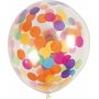 Luftballons mit Konfetti - transparent - 23 cm - 4 Stk
