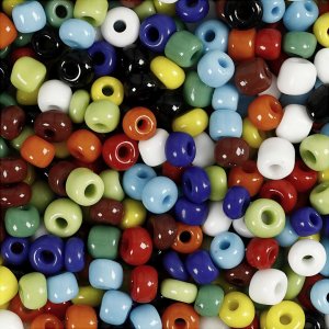 Rocailleperlen - gemischte Farben - 1000 g Rocailleperlen - gemischte Farben - 1000 g