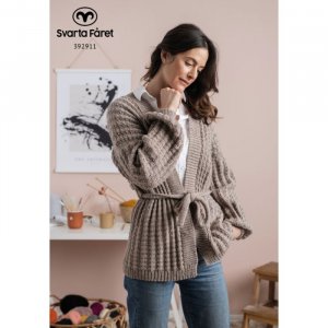 Strickanleitung - Wickeljacke mit Gürtel Strickanleitung - Wickeljacke mit Gürtel