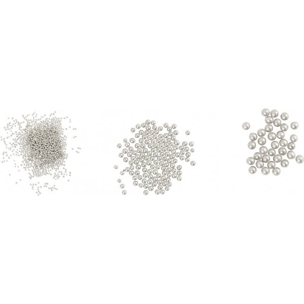 Mini-Glaskugeln - Perlmutt - 3 x 45 g