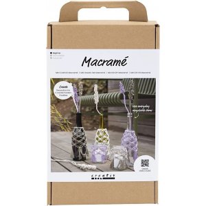 DIY Kit Makramee, Glasdekoration DIY Kit Makramee, Glasdekoration