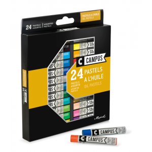 Ölpastell-Set Campus 24 Verschiedene Buntstifte Ölpastell-Set Campus 24 Verschiedene Buntstifte