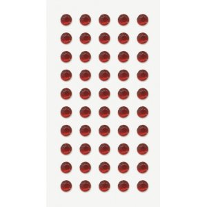 Aufkleber mit Strasssteinen - Kreise - rot Aufkleber mit Strasssteinen - Kreise - rot