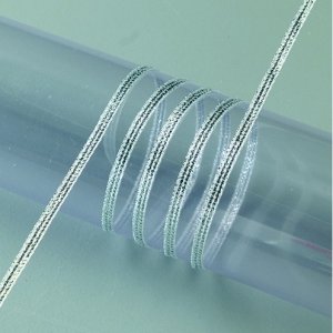 Band Lurex 3 mm - 100 Meter - Silber Band Lurex 3 mm - 100 Meter - Silber