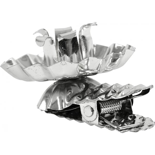 Lichtklammern - versilbert - 40 mm - 8 Stk