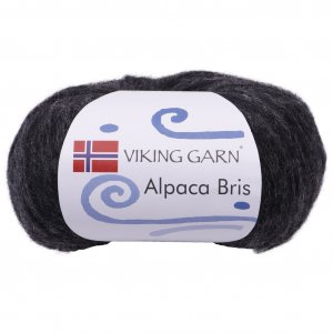 Wikingergarn Alpaka Bris 50g - Schwarz (317) Wikingergarn Alpaka Bris 50g - Schwarz (317)