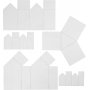 Formen - transparent - Huser und Dreiecke - 5 Stk