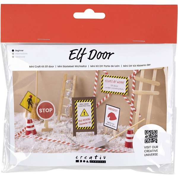 Mini-DIY-Kit Santa's Door - Bauarbeiten im Gange Mini-DIY-Kit Santa's Door - Bauarbeiten im Gange
