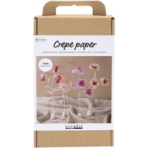 DIY Kit Krepppapier, Pastellfarben, Blume DIY Kit Krepppapier, Pastellfarben, Blume