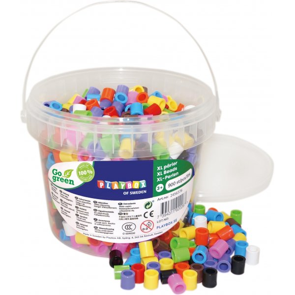 XL-Rhrenperlen Go Green 10 Farbmix - 900 Stk