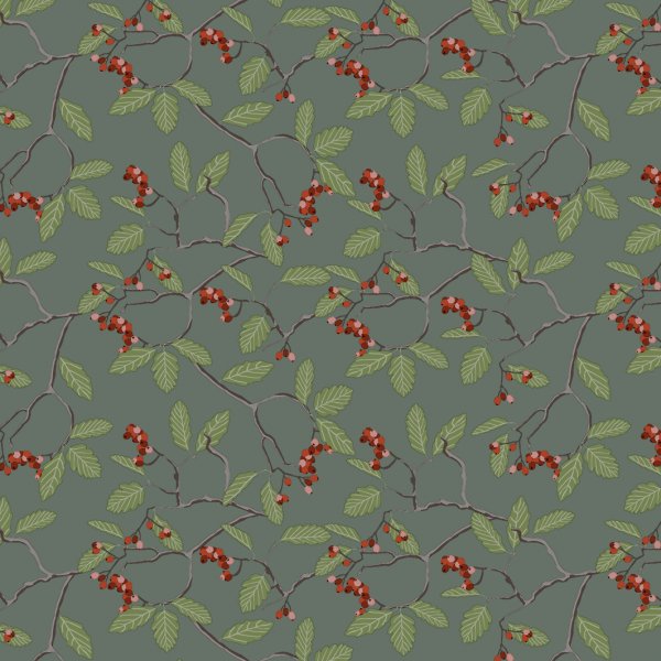 Wachstuch Winterberry - Grn