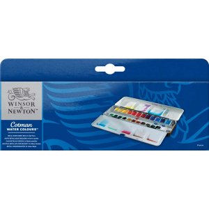 Aquarellfarbe W&N Cotman - Sketcher's Metallbox 24 Farben Aquarellfarbe W&N Cotman - Sketcher's Metallbox 24 Farben