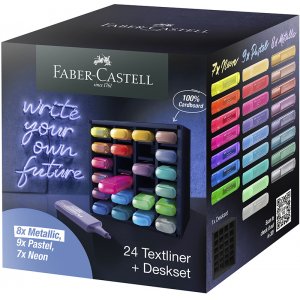 Textmarker-Set - Faber-Castell - TL 46 - 24 Stifte Textmarker-Set - Faber-Castell - TL 46 - 24 Stifte