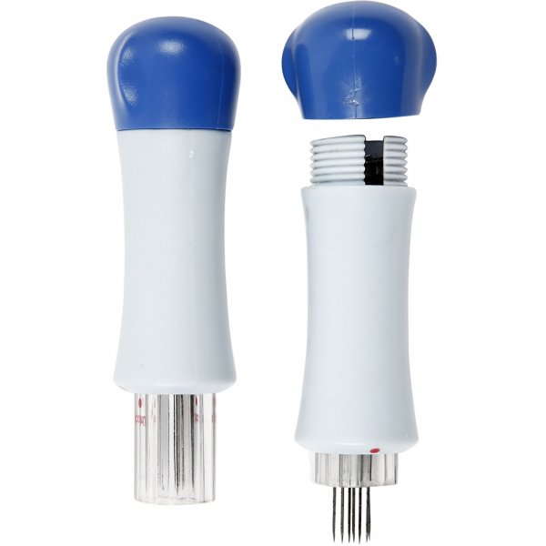 Filznadelhalter aus Kunststoff mit 7 Zwischennadeln