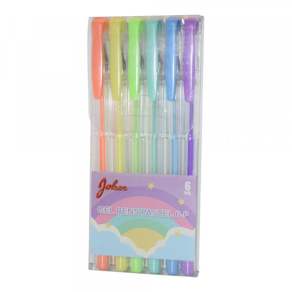 Gelstifte Pastell - 6 Farben